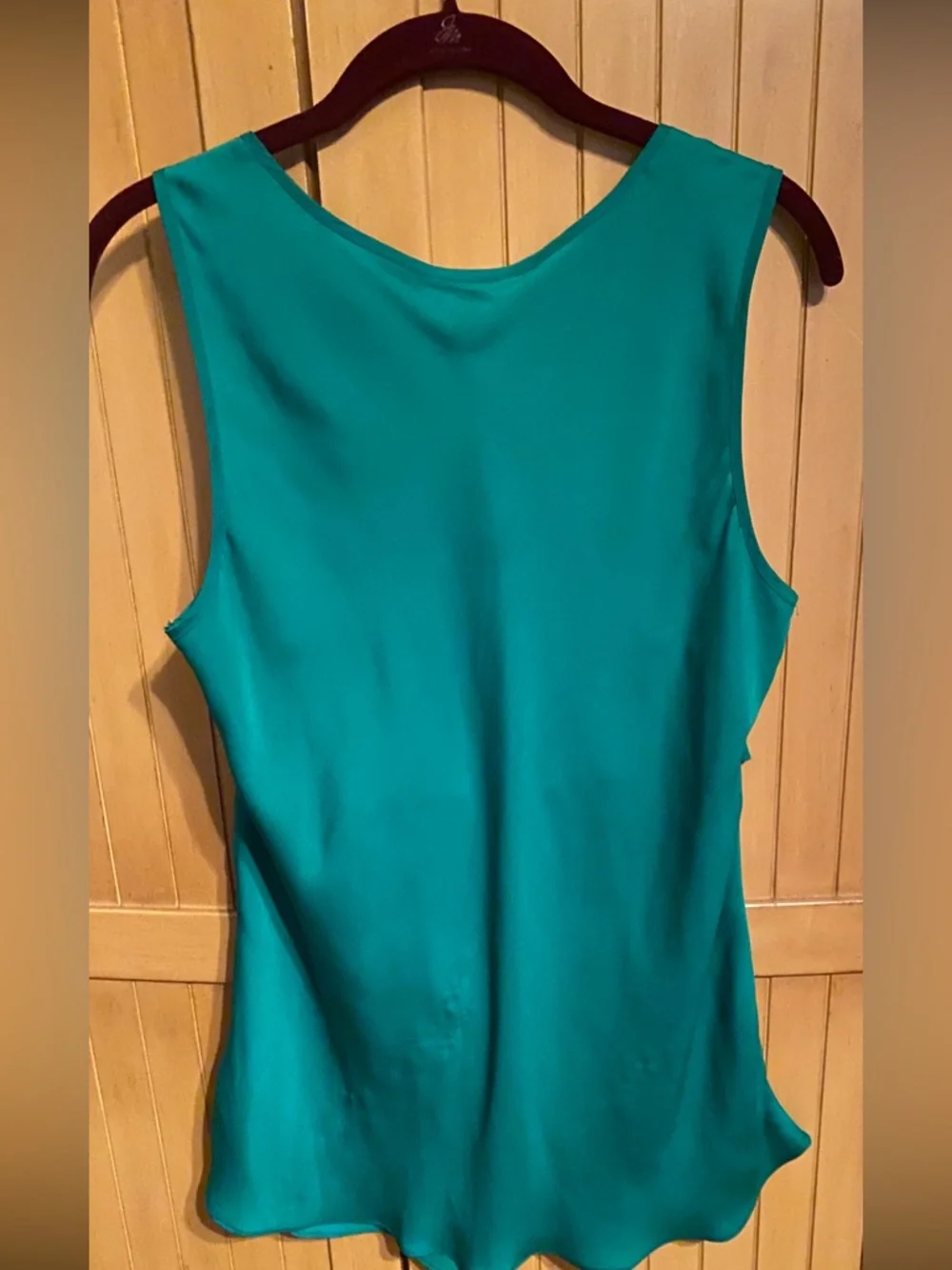 Daisy Fuentes Teal Layered Ruffle Top / large - Picture 5 of 6